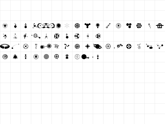 CropBats AOE Regular Character Map