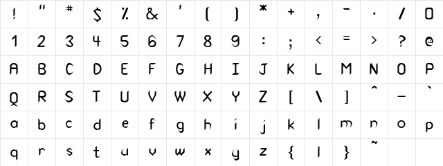 Cuneiform Regular Character Map