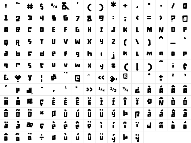 d puntillas B to tiptoe Regular Character Map d puntillas B to tiptoe Regular Character Map