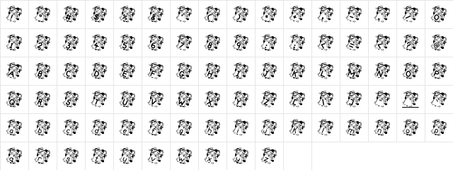 DaisyBell Regular Character Map