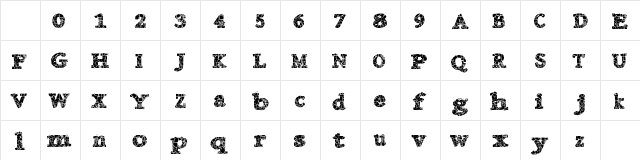 DanishCrack Regular Character Map DanishCrack Regular Character Map