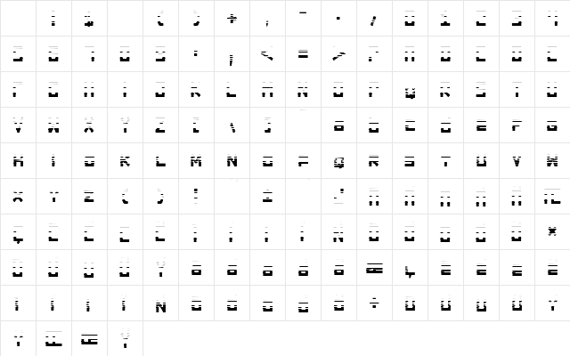 dark forest 1 Regular Character Map dark forest 1 Regular Character Map