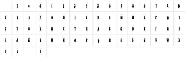 DarkStars Regular Character Map DarkStars Regular Character Map