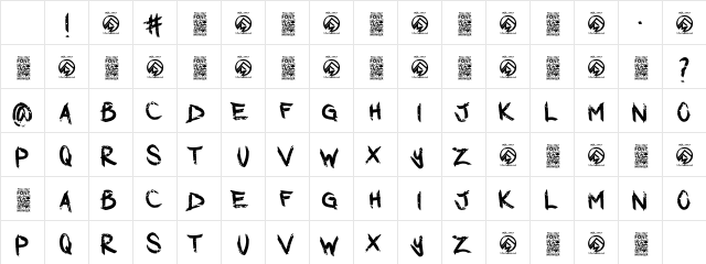 Dark Waters Regular Character Map Dark Waters Regular Character Map