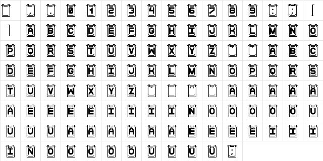 Data Cards St Regular Character Map Data Cards St Regular Character Map