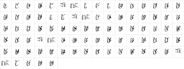 DavysRibbons Plain Character Map DavysRibbons Plain Character Map