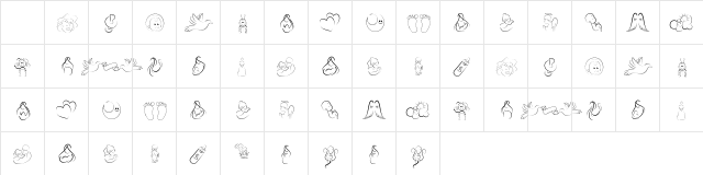 DCOXY stamp Regular Character Map DCOXY stamp Regular Character Map