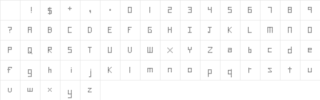 Diamond Regular Character Map Diamond Regular Character Map