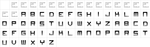 Digital Disorder Regular Character Map Digital Disorder Regular Character Map