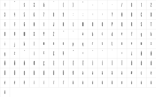 Digitek .. Plain Character Map