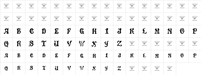 DinglE HuckleberrY Regular Character Map DinglE HuckleberrY Regular Character Map
