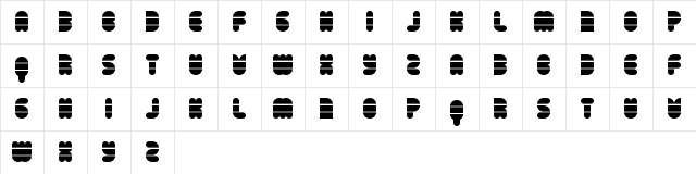 Disco Flow Regular Character Map