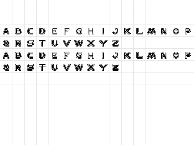 DISCOVERY Regular Character Map