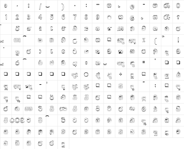 DL-Aloka. Plain. Character Map DL-Aloka. Plain. Character Map