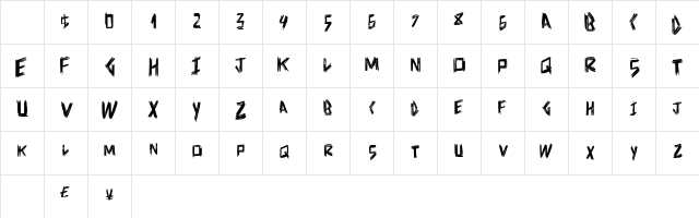 DoctorScratch Regular Character Map DoctorScratch Regular Character Map