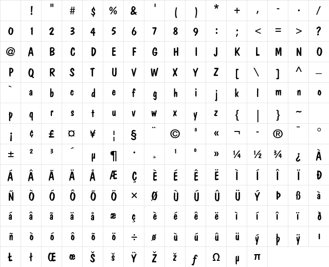 Dom Casual Std Medium Character Map Dom Casual Std Medium Character Map