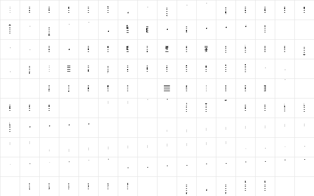 Meinrad Test T Character Map