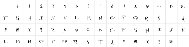 DrawingMachine Regular Character Map DrawingMachine Regular Character Map
