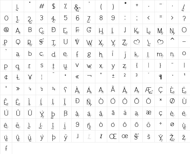 Dream Love Valentine Light Character Map Dream Love Valentine Light Character Map