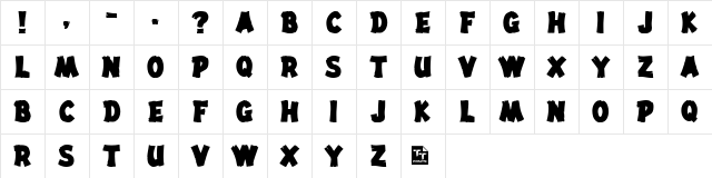 DriftType Solid Character Map