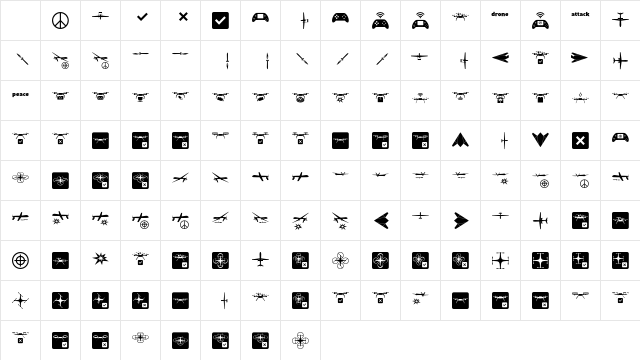 Drone Attack Regular Character Map Drone Attack Regular Character Map