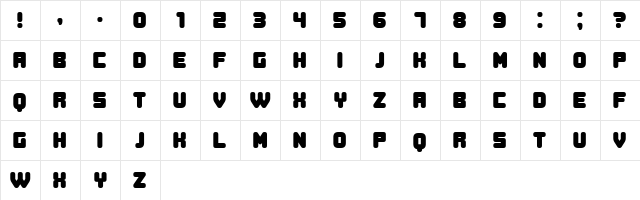 Duration Book Regular Character Map