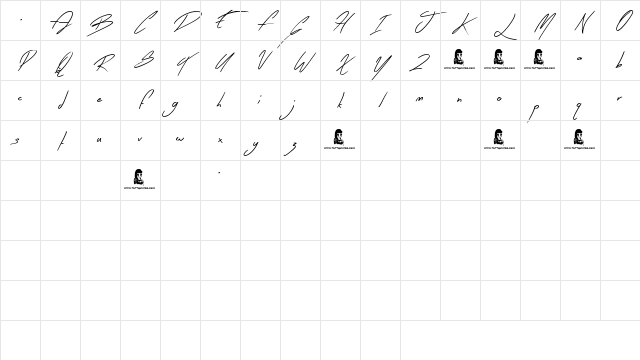 Early Bird Regular Character Map