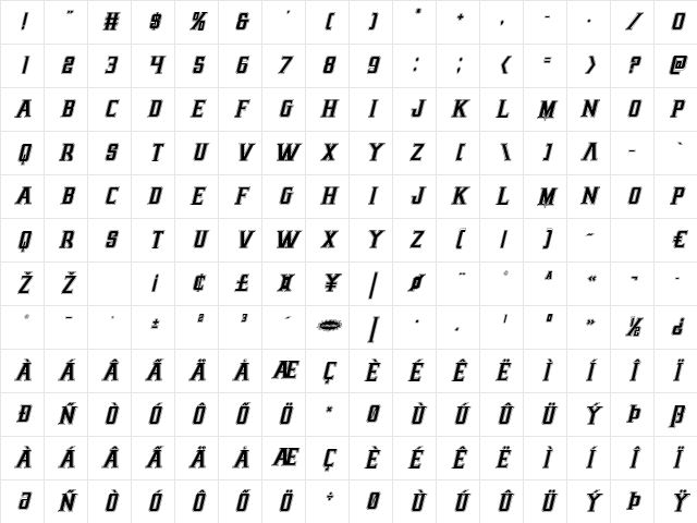 Earthrealm Academy Italic Italic Character Map Earthrealm Academy Italic Italic Character Map