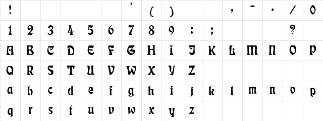 Eckmann Regular Character Map