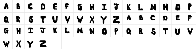 Meltasstic Regular Character Map Meltasstic Regular Character Map