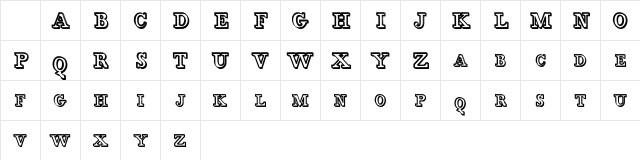 Egidia Regular Character Map Egidia Regular Character Map