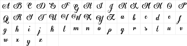 Egregio Script_demo Regular Character Map Egregio Script_demo Regular Character Map