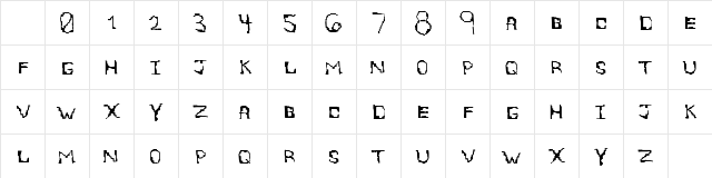 EightBite Regular Character Map
