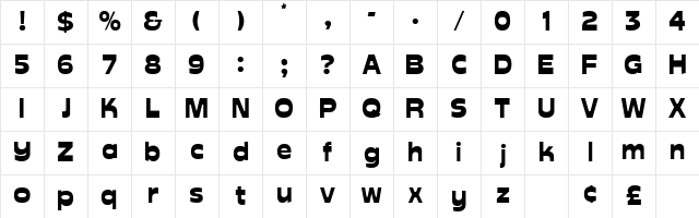 Elbe Normal Character Map Elbe Normal Character Map