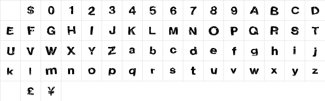 ElectricNight Regular Character Map ElectricNight Regular Character Map