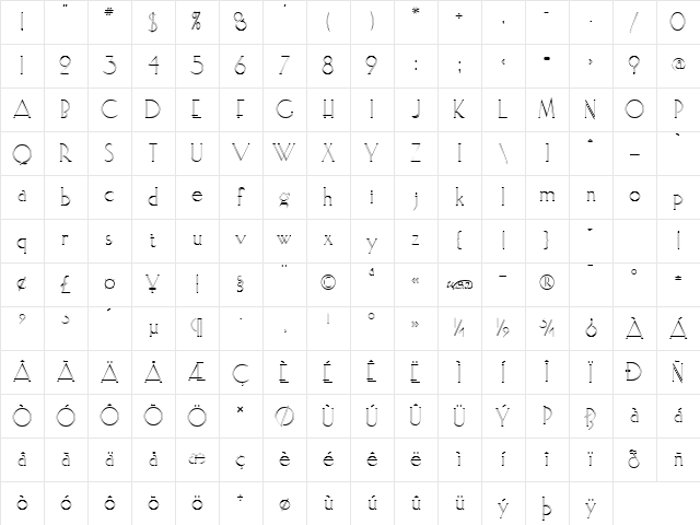 ElisiaOpenface Regular Character Map ElisiaOpenface Regular Character Map