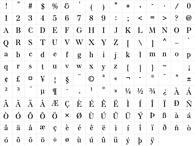 Else NPL Std Semibold Character Map Else NPL Std Semibold Character Map