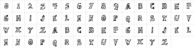 Emilie Regular Character Map Emilie Regular Character Map