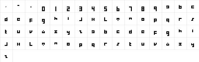 Empire Regular Character Map