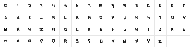 EmpireCaps Regular Character Map EmpireCaps Regular Character Map