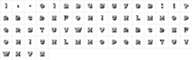 Erkekler Regular Character Map Erkekler Regular Character Map