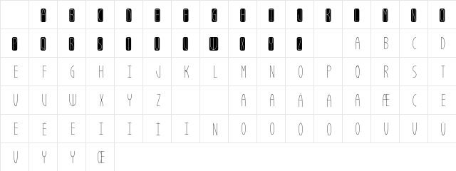 Estella Cello Regular Character Map Estella Cello Regular Character Map