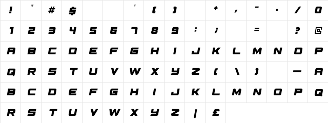 ExcludedItalic Italic Character Map ExcludedItalic Italic Character Map