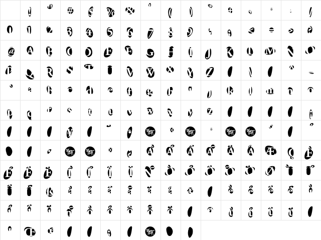 F2FProvinciali LT Std Regular Character Map