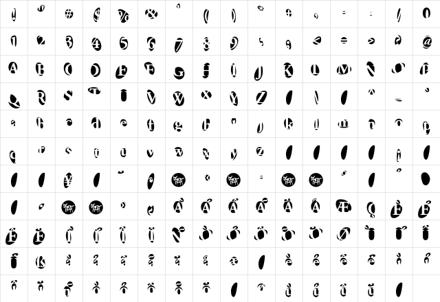 F2FProvinciali LT Std Regular Character Map