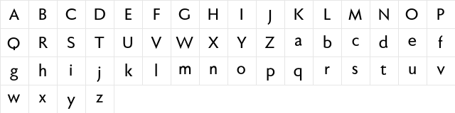 Faber Sans Pro reduced 65 Kraeftig Character Map