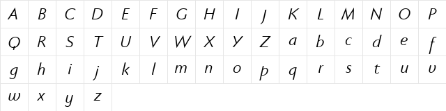 Faber Sans Pro reduced 56 Normal Kursiv Character Map Faber Sans Pro reduced 56 Normal Kursiv Character Map