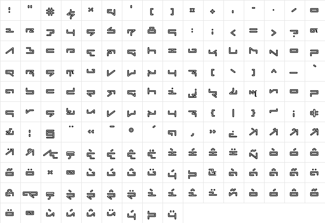 Fabricate Inline Character Map