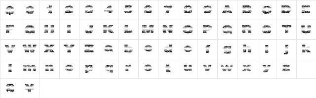 Fadevetica Regular Character Map