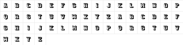 Falsificata Regular Character Map Falsificata Regular Character Map